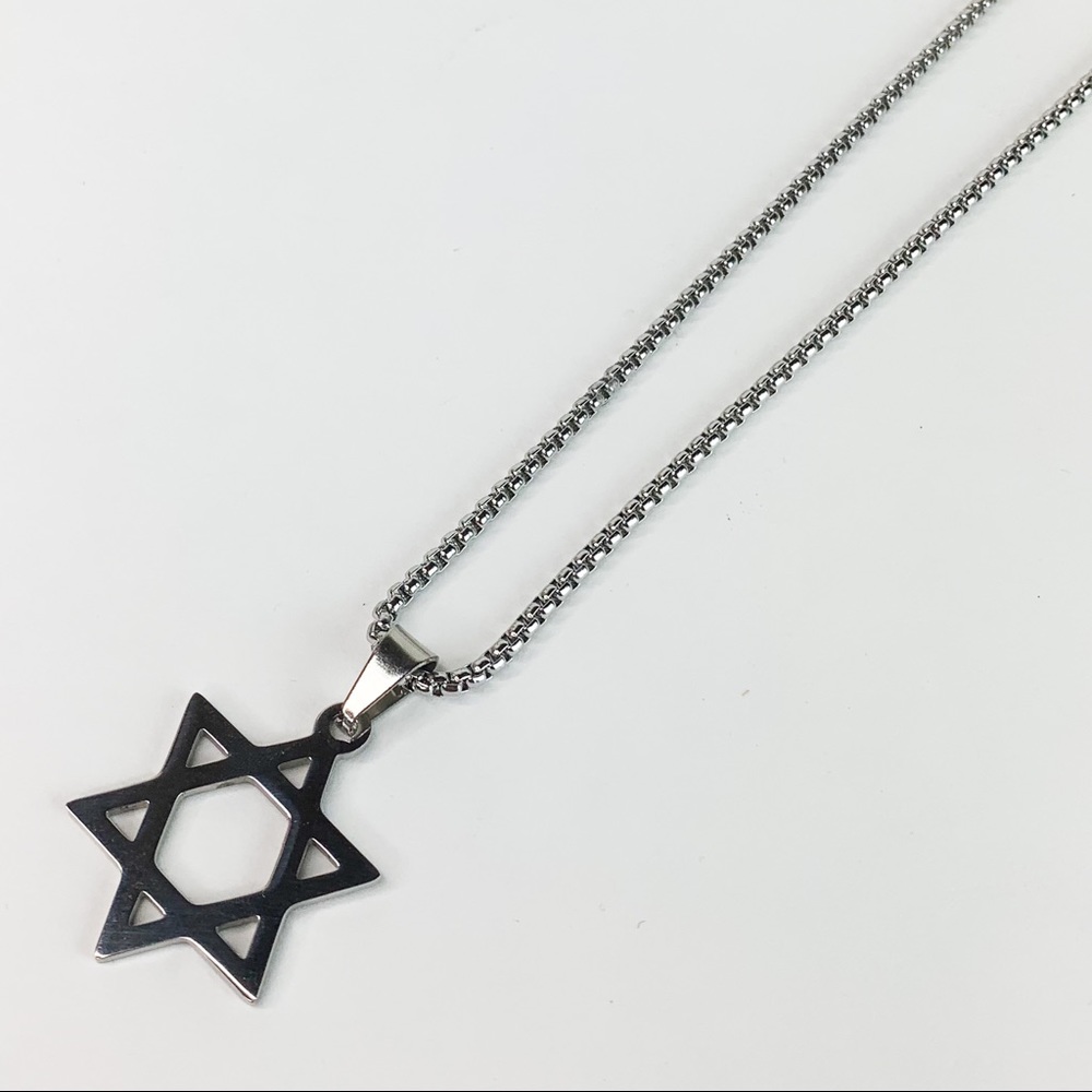 Star of David Stainless Steel Necklace